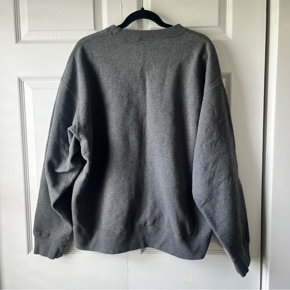 Nike NikeLab NRG Solo Swoosh Washed Crewneck Sweatshirt CZ5353-071 Size L Grey - Picture 5 of 5